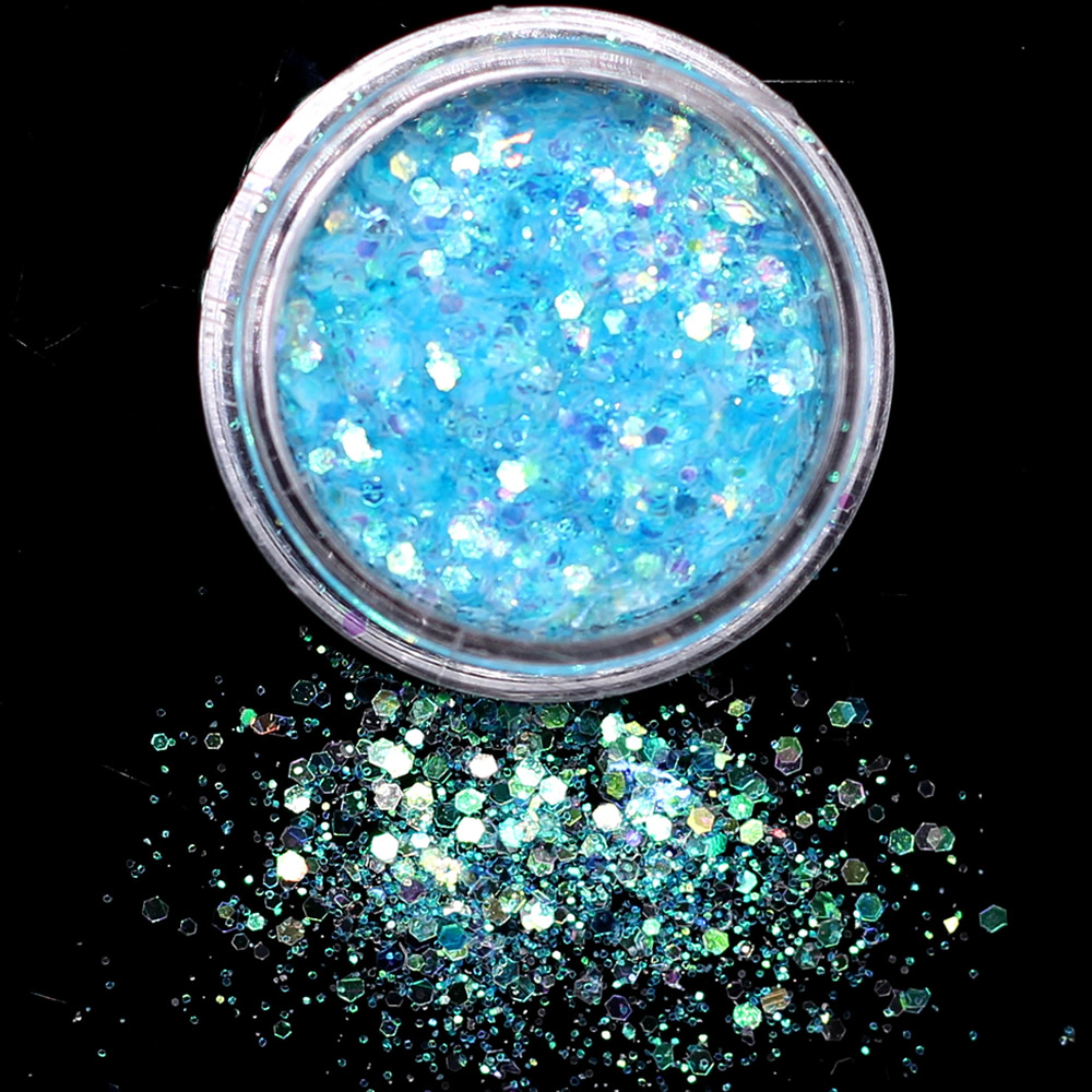 1 stk lyseblå farve neglesten ab farve rhinestone uregelmæssige perler manicure til negle kunst dekorationer krystaller: 9