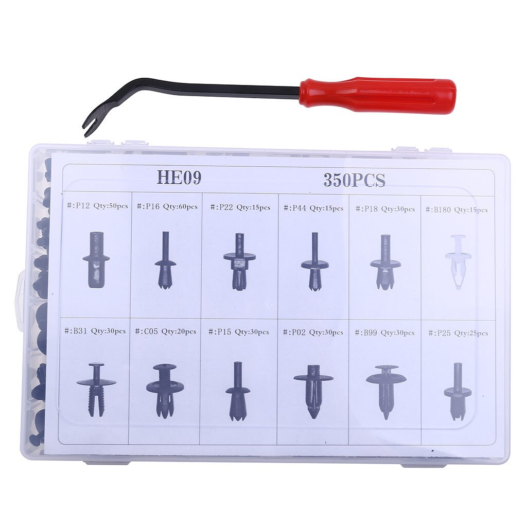 350pcs Push Car Pin Fastener Remover Tool Riv-et Clip Trim Panel Retainer Molding Toolbox Accessories Kit