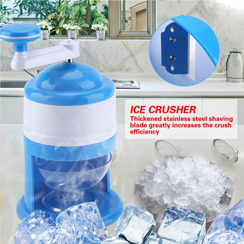 Hand Ice Crusher Handkurbel Hand Ice Crusher Rasierer Schnee Kegel Smoothie Eis Block Die Maschine Ice Shaver Ice slush maker