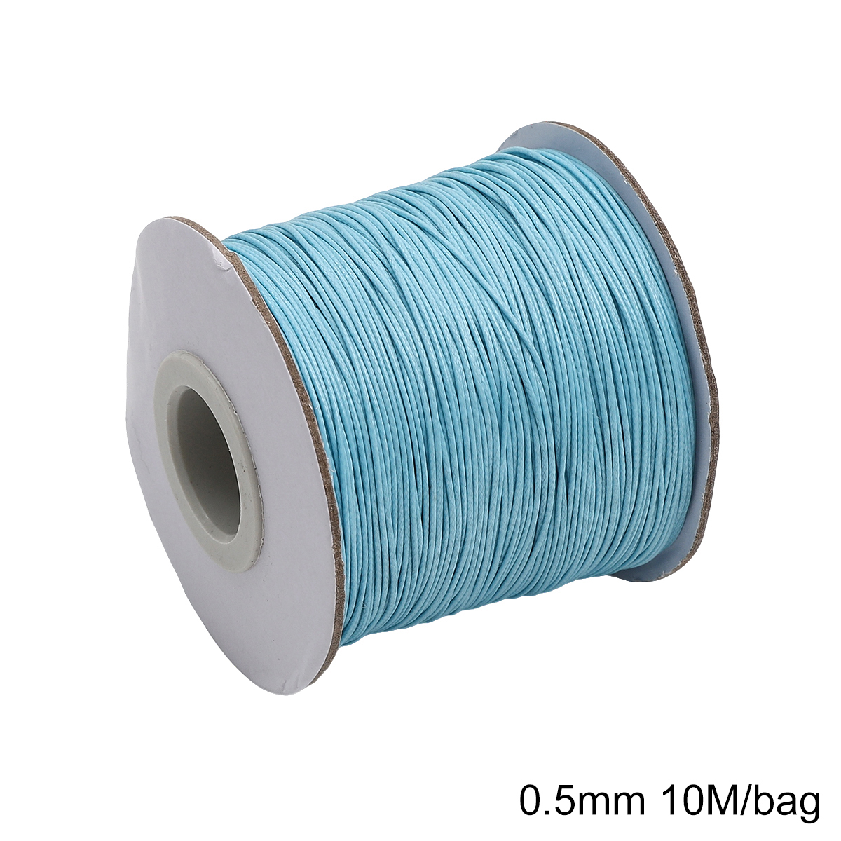 Cordão de algodão encerado coreano 0.5mm, fio encerado, colar, corda, contas para pulseira diy, descobertas de fabricação de jóias, 10 m/lote: YELLOW