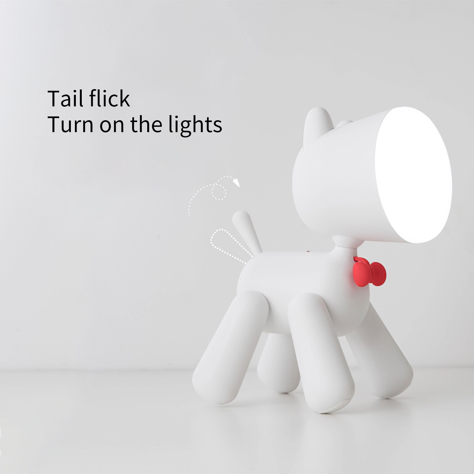 Puppy Led Night Lamp For Children 1200mAh Rechargeable Cute Dog Night Lights Adjustable Brightness Table Lamp For Home Bedroom