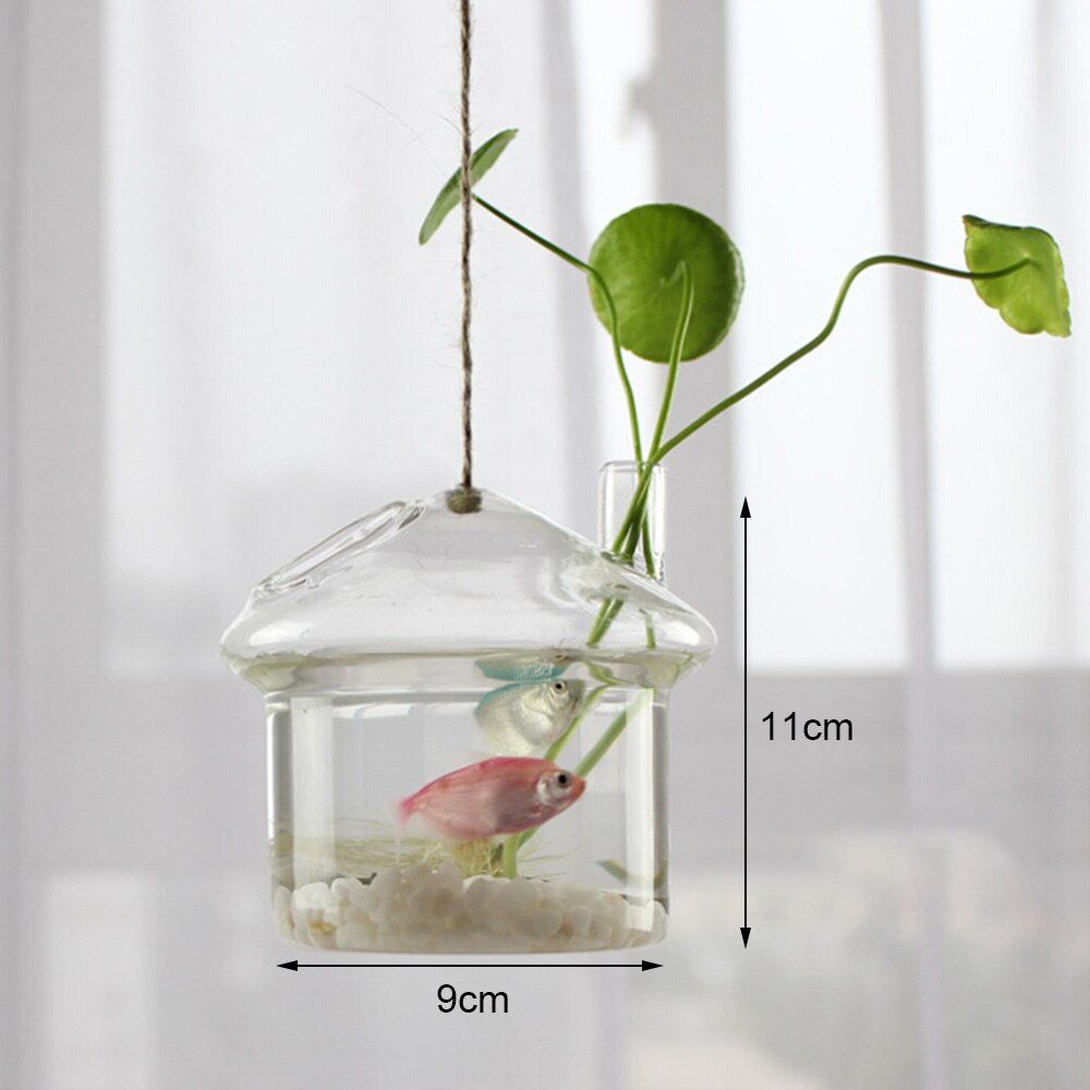 Creatieve Opknoping Hydrocultuur Glazen Vaas Bloem Vaas Glas Planter Transparant Terrarium Container woonkamer Bruiloft Decoratie