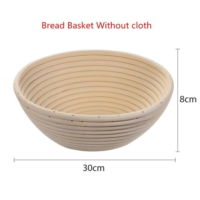 Round Natural Rattan Bread Countryside Style French Bread Mass Proofing Baskets Dough Banneton Baskets Fermentation Basket: Type 4 Basket