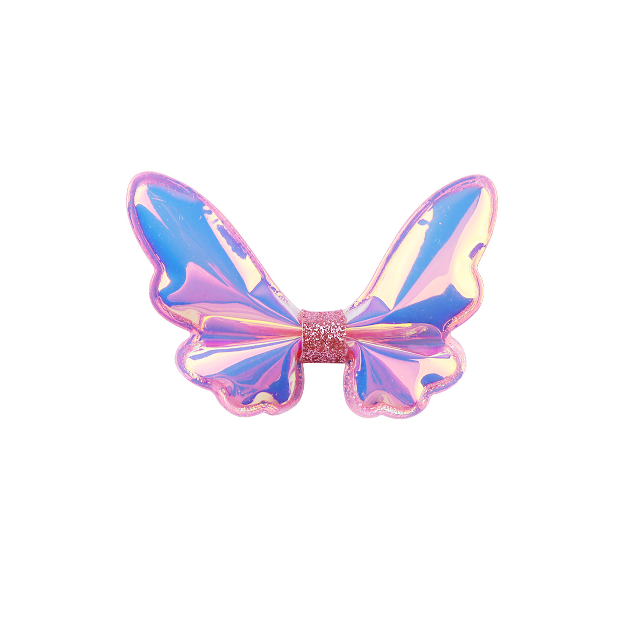 Glitter Mini Butterfly Hair Clips for Baby Girls Sparkly Colorful Hair Accessories Women Cute Small Tiny Clips Hair Accessories: SKY BLUE
