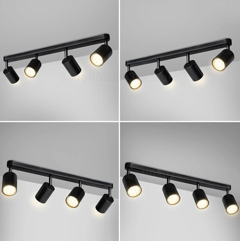 Dæmpbar led  gu10 spotlight tøjbutik baggrundsvægspotlight 7w 12w stilampe overflademonteret loftspotlight  ac 220