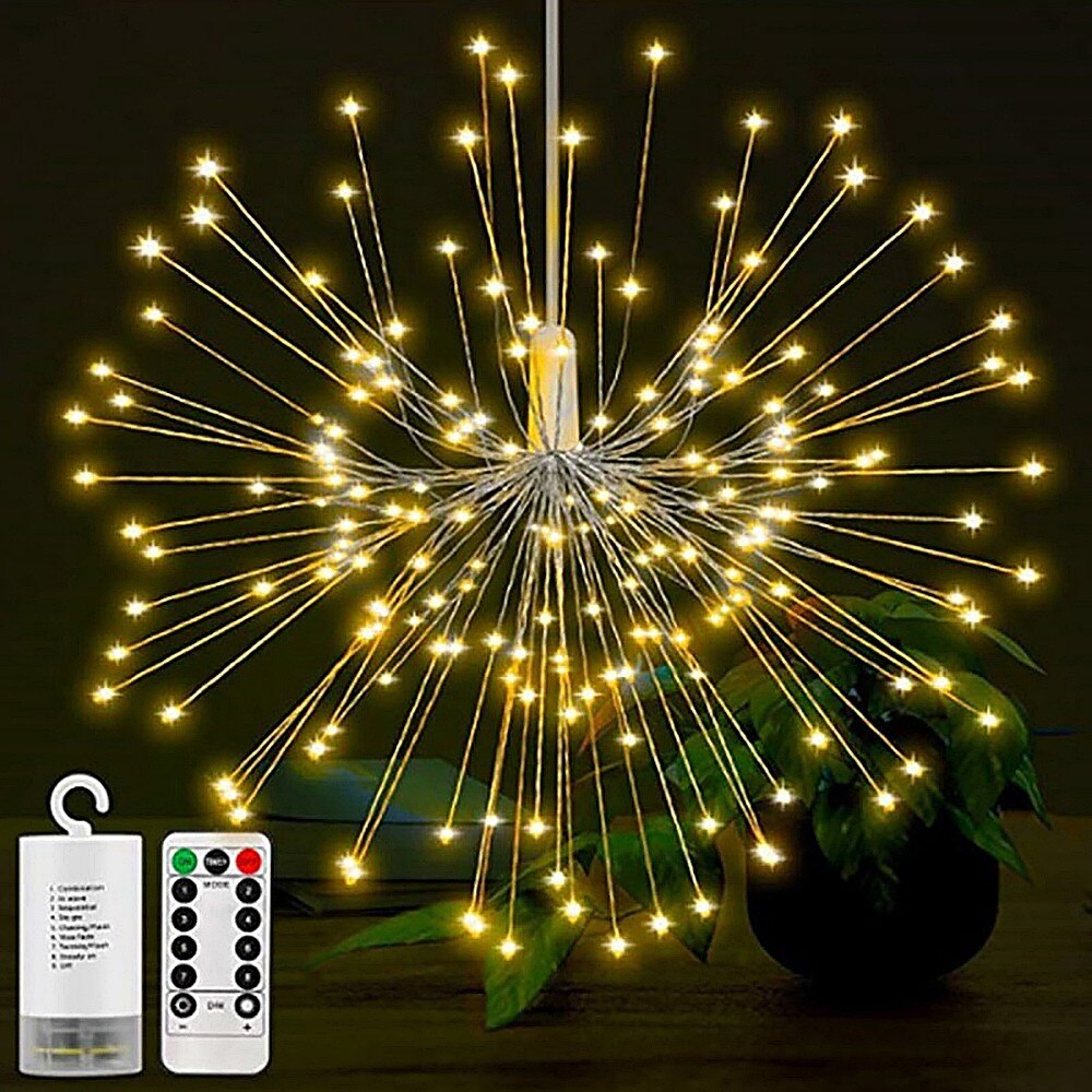 Guirnalda de luces LED ZUCZUG para fuegos artificiales resistente al agua en 8 colores