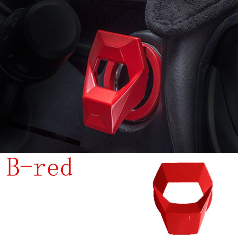 Botón de arranque de motor de coche para parada de coche, reemplazo del interruptor de cubierta para Alfa Romeo 159 147 156 166 GT Mito Acura MDX RDX TSX Fiat 500 Punto Stilo: B-red