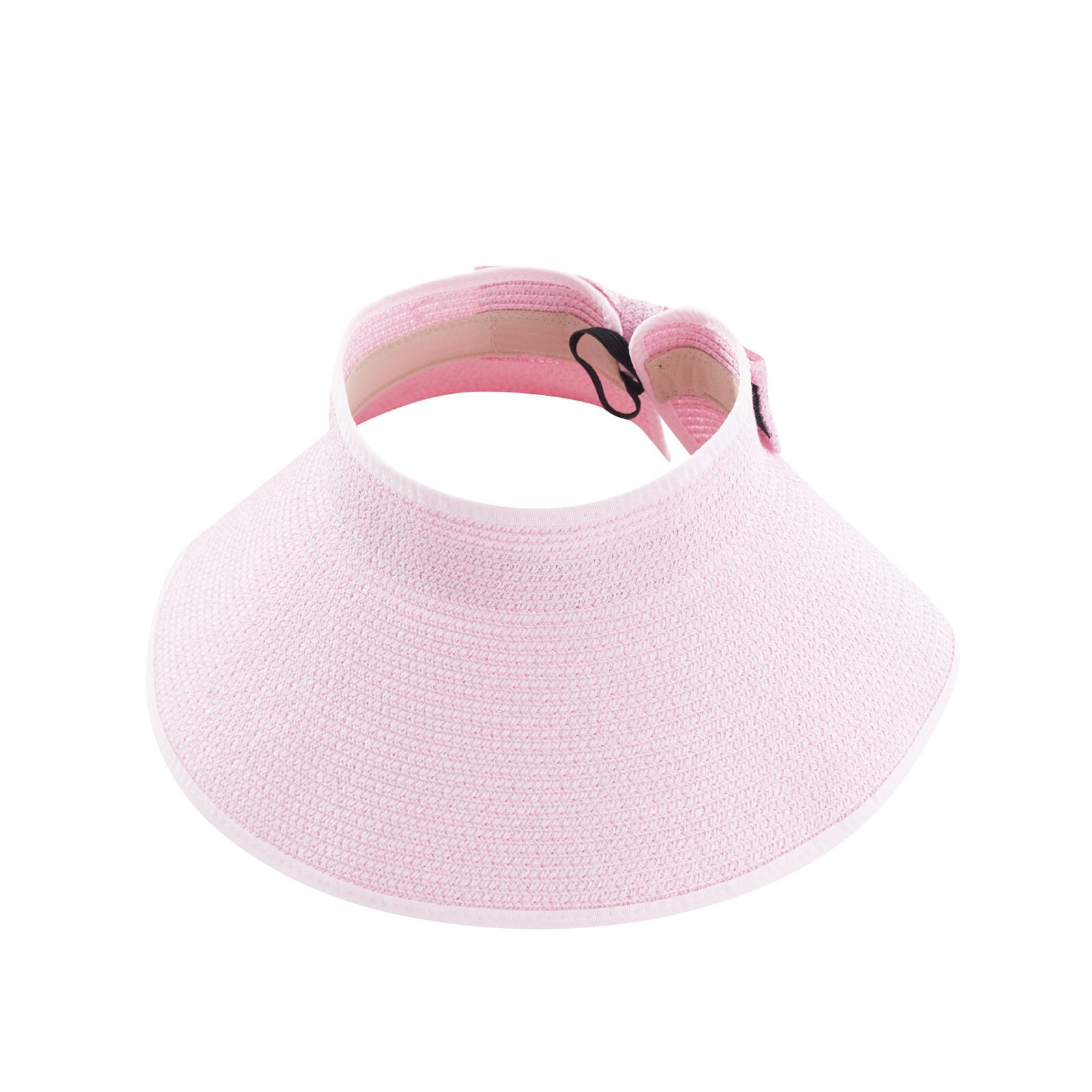Foldable Wide Brim Floppy Girls Straw Hat Sun Hat Beach Women Simple Summer Hat Uv Protect Travel Cap Lady Cap Female L5: C