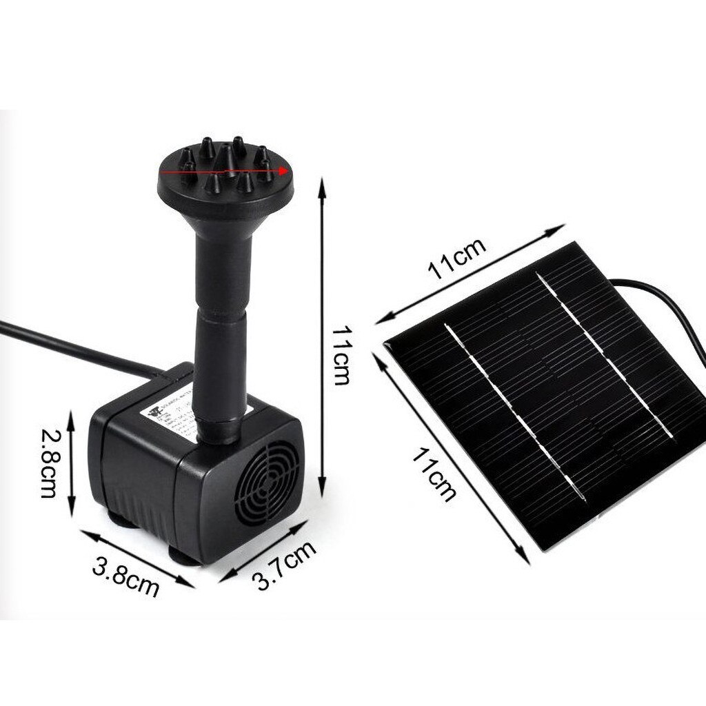 Solar Panel Powered Garden Pond Pool Submersible Floating Fountain Water Pumping Watering Floating Small Pond Garden Patio Decor