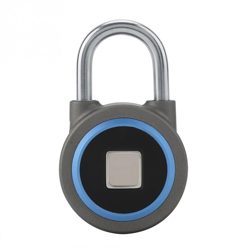 Genopladelig hængelås nøglefri tyverisikringslås trådløse smarte låse mobiltelefon bluetooth app kontrol rygsække lås