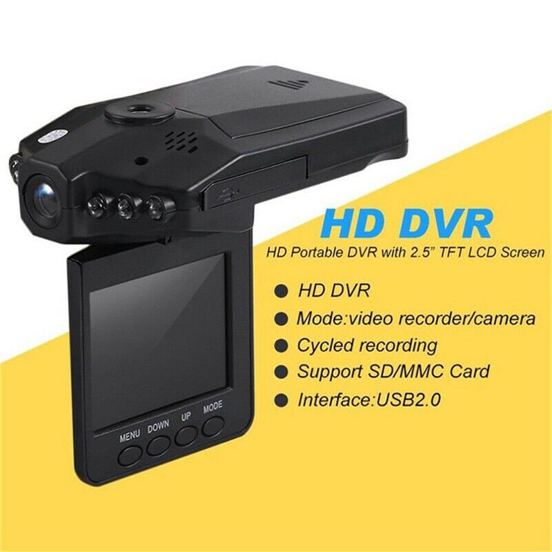 1080P HD Driving Recorder Car Video Recorder Acceleration Sensor Motion Detection Aircraft Head High Definition Recorder
