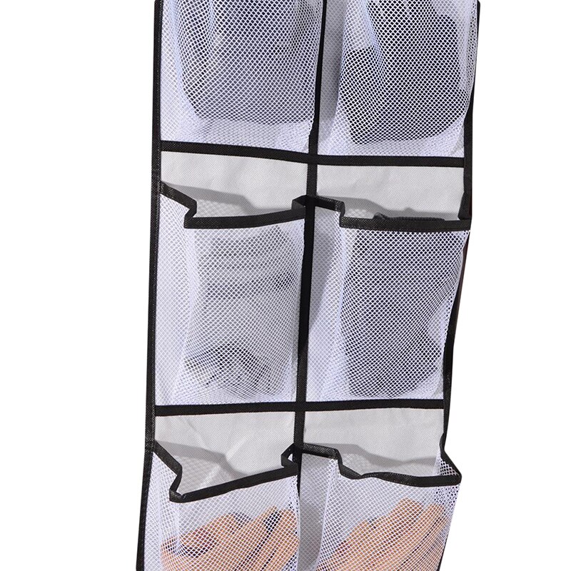 Zapatero colgante con bolsillos grandes de malla, organizador de zapatos detrás de las puertas, bolsa de pared para el hogar, almacenamiento de zapatillas para habitación, 12 Uds.