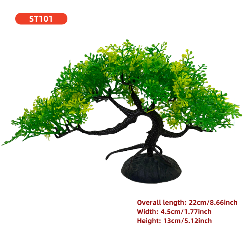 Aquarium Bonsai Boom, Plant, Aquarium Decoratie, Kunstmatige Plant, Bloem Decoratie, Beta Goudvis Decoratie, Zoetwater: WIT