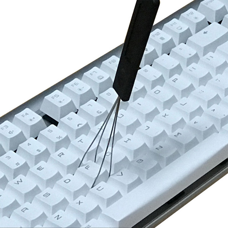 Ståltråd tastatur nøgle nøglering trækker plast håndtag fjerner med aflæsning stål rengøringsværktøj