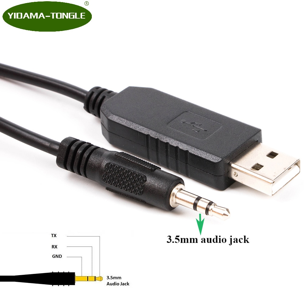 USB naar TTL Seriële Adapter Converter Kabel FTDI Chip 3.3V 3V3 TTL UART 6ft naar 3.5mm Audio Jack plug Stereo Kabel TTL-232R-3.3v-AJ