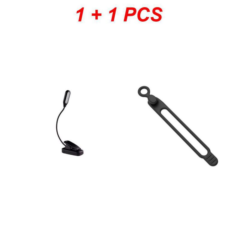 7 ledet-boklamper, usb-oppladbar leselampe, 3- nivåer, varm, kjølig hvit, dagslys, bærbar, fleksibel, enkel å feste, nattleselampe