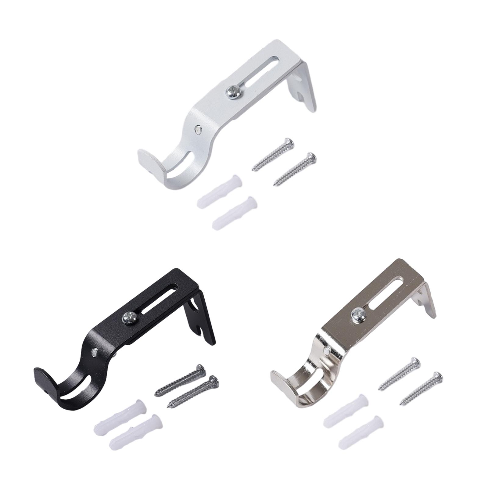 Support de tringle à rideau, Support de tringle simple Portable pour rideau mural, Support de tringle à rideau, cintre pour tringle à rideau de 1 pouce