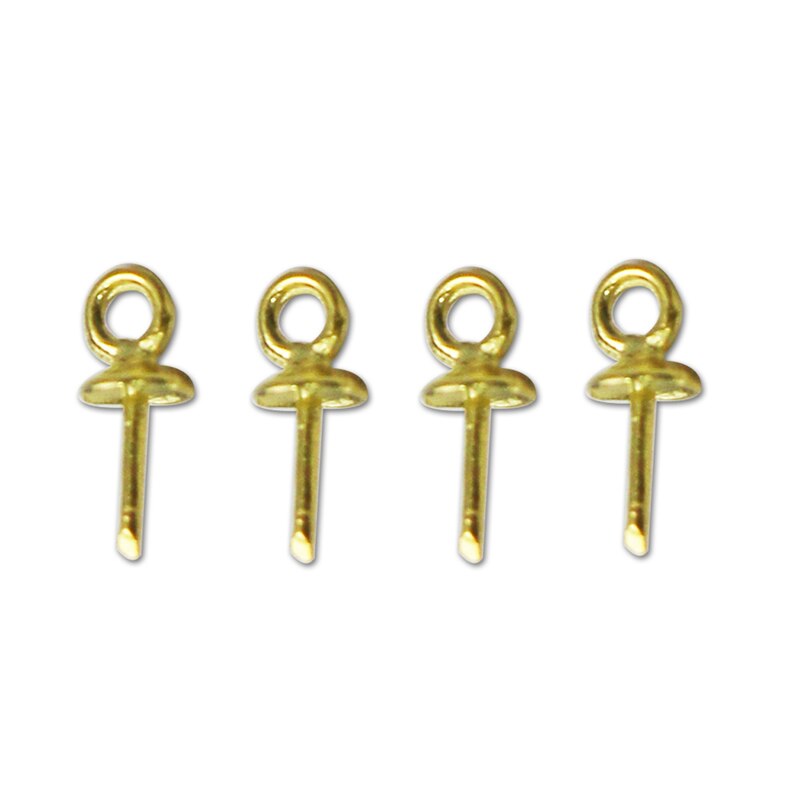 Beadsnice 925 Stering Silver Bail Connectors pendant bail connector pendant beads cap 10pcs per lot