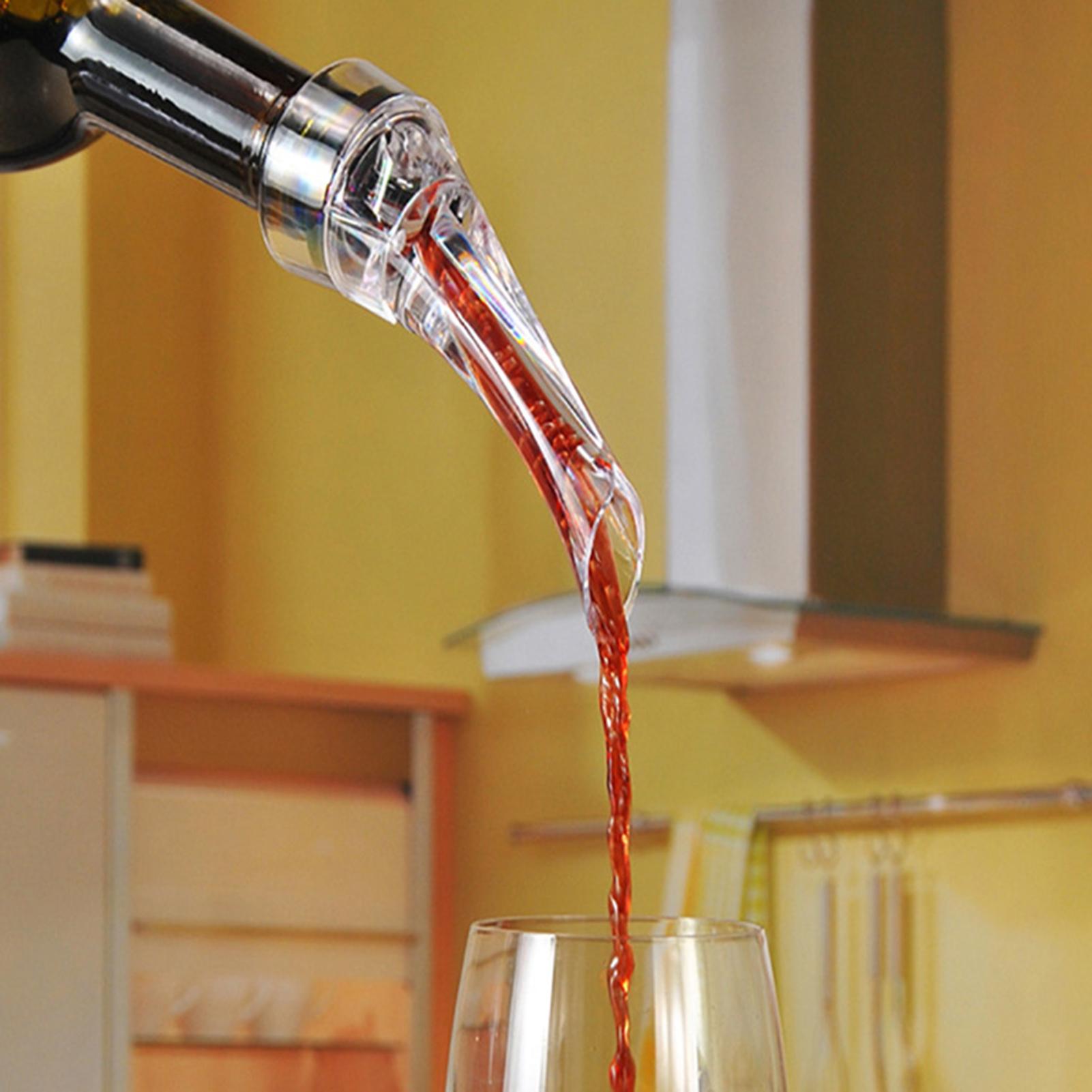1Pc Thuis Bar Transparant Wijn Fles Decanter Plug Stopper Liquor Pourer Tuit Beluchter Dispenser Keuken Wijnfles Accessoire