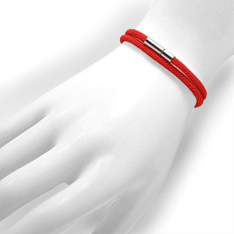 Coppia di braccialetti in corda di milano nuovi modelli di esplosione transfrontaliera fibbia doppio strato milano linea bracciali in corda a mano per donna