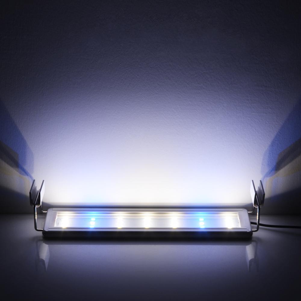 Akvaarion led-valaistus 18-74cm vesikasvin akvaariovalo laajennettavilla kiinnikkeillä valkoinen ja sininen valaisin akvaarioon