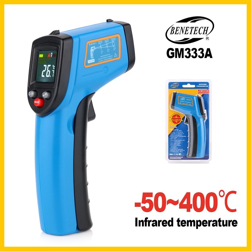 Handheld IR Thermal Imaging Camera Digital ColorDisplay Infrared Image Resolution Thermal Imager Camera GM333 GM333A BENETECH: Default Title
