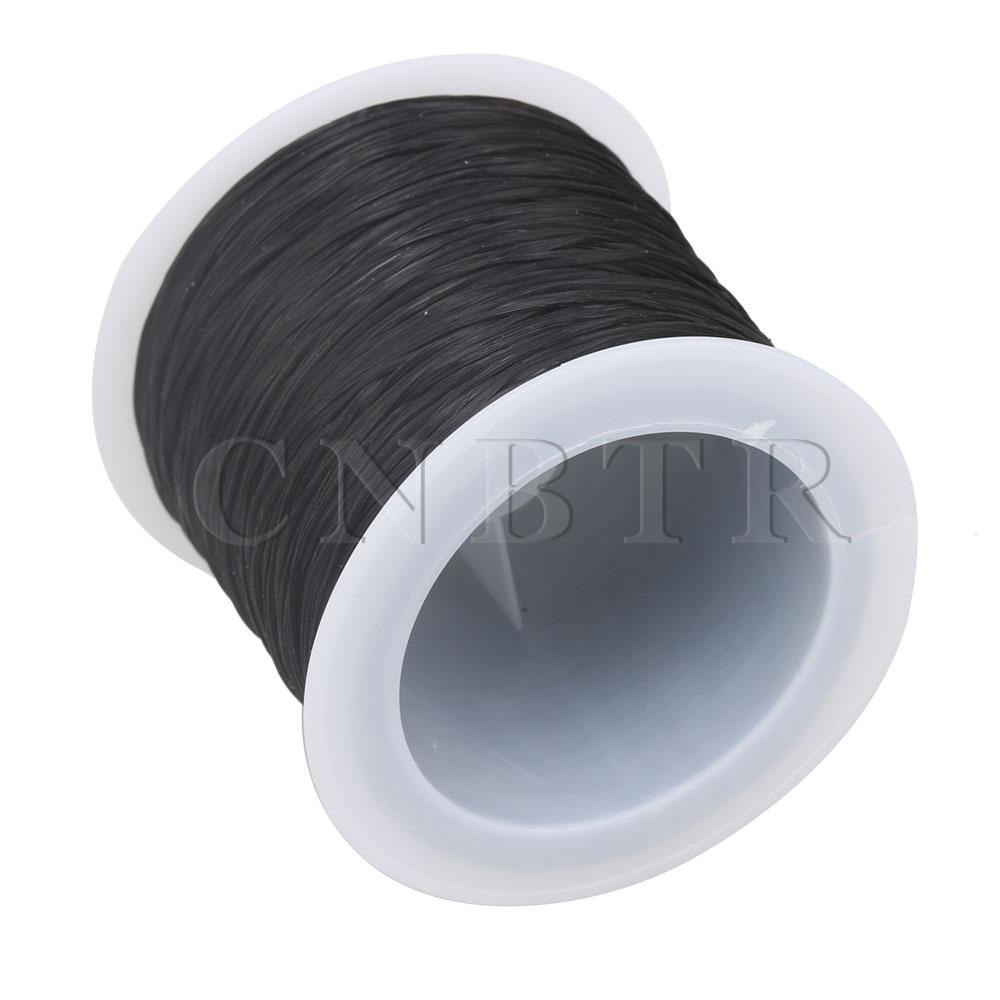 Cnbtr 0.5mm musta rullan helmi 60m veneen valmistus joustava lanka kide johto