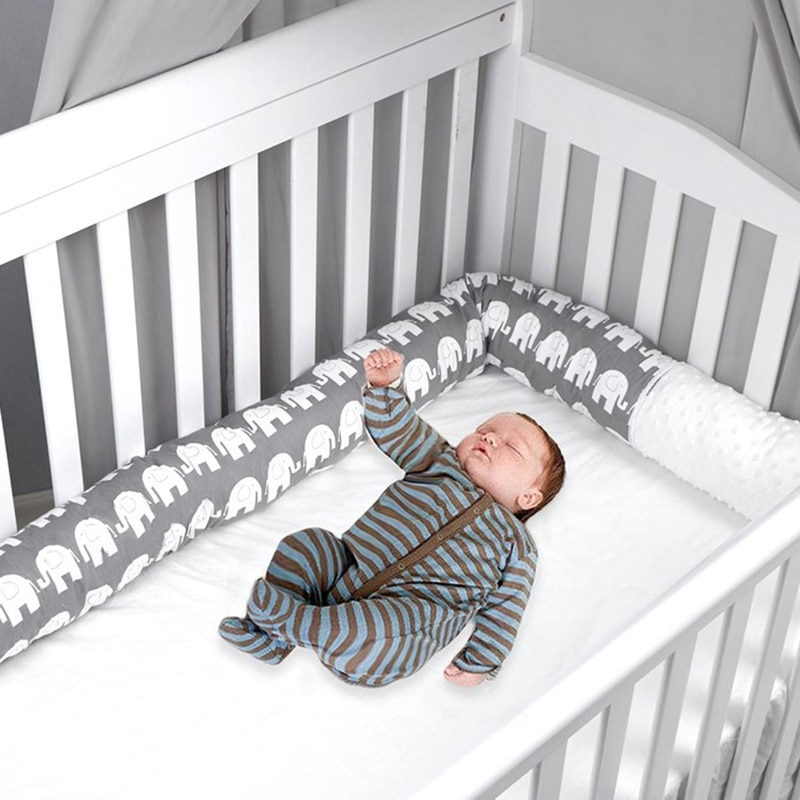 Łóżeczko dziecięce słoń długa poduszka noworodka kołyska ochronne podkładki poduszka dla niemowląt ogrodzenie zdejmowany zderzak wystrój łóżka dla dzieci: Default Title