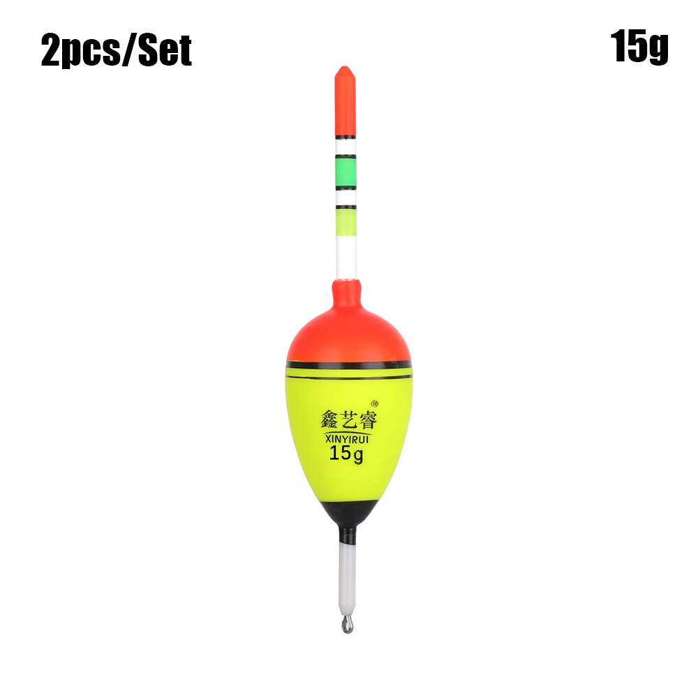 1/2PC Portable Green Fishing Floats Catfish Pike Float Buoyancy Eva Inline Bobbers Float Fishing Accessories: StyleA-15g