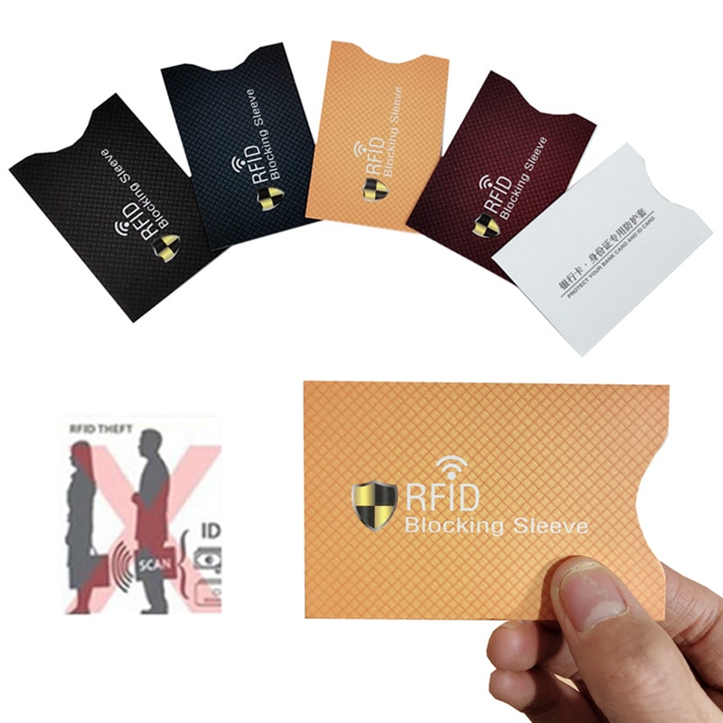 Funda protectora antirrobo para tarjetas de crédito RFID, funda protectora para tarjetas bancarias, 1 unidad