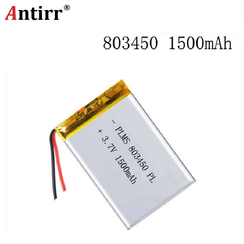 3.7V 1500mAH 803450 PLIB polymer lithium ion / Li-ion battery for GPS mp3 mp4 mp5 dvd bluetooth model toy