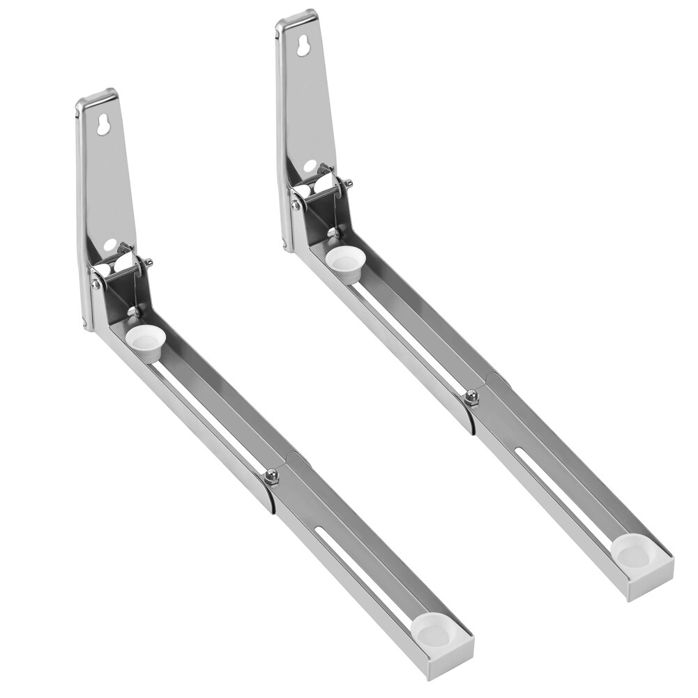 2x Keuken Rvs Magnetron Beugel Stevige Opvouwbare Stretch Wall Mount Rack Plank Beugel Keuken Plank