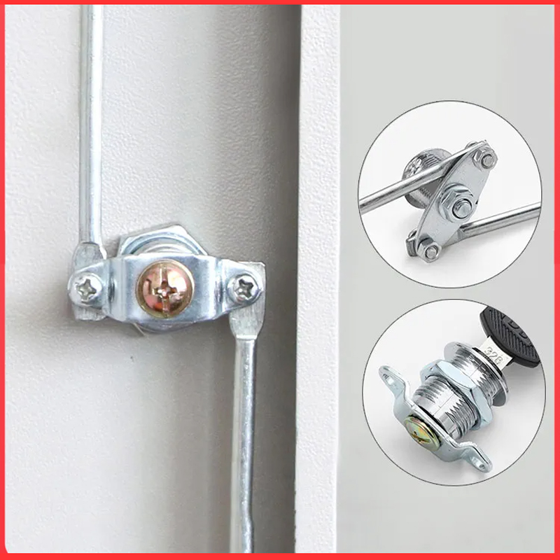 Archiefkast Slot Metalen Kastdeur Kantoorkast Locker Brievenbus Kastslot Aluminium Slot Kern Drijfstangslot