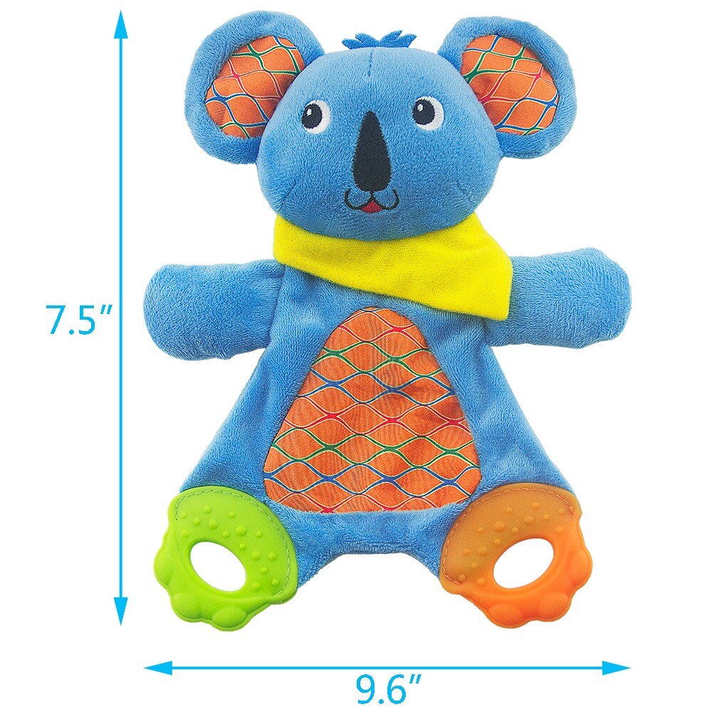 2Pcs Teytoy Baby Kinderziektes Speelgoed, Leeuw En Koala Soft Krinkel Doek Baby Speelgoed Voor Peuter, zuigelingen En Kinderen