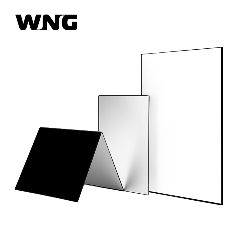 Reflector de cartón plegable para fotografía, 3 en 1 accesorio de luz, multiusos, papel reflectante blanco, negro y plata