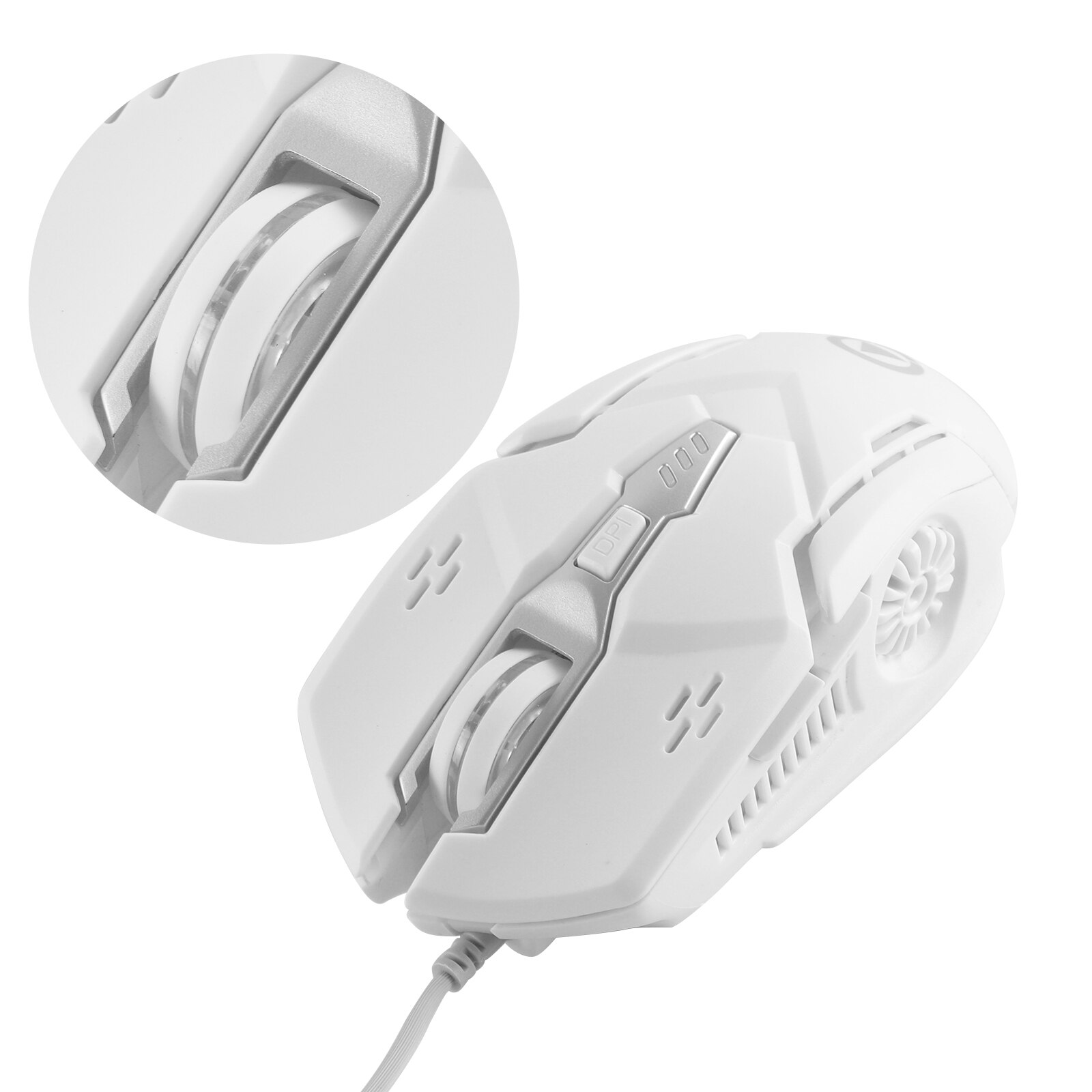 Souris de jeu filaire 3200 DPI, accessoire optique ergonomique et , USB, LED, Cool, avec tapis de souris pour ordinateur portable et PC