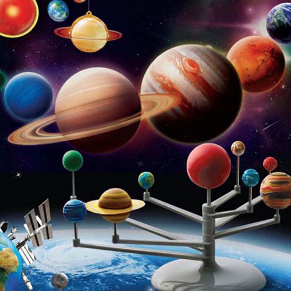 Solar System Nine Planets Planetarium Model Kit Astronomy Science Project DIY Kids Worldwide Early Education For Child