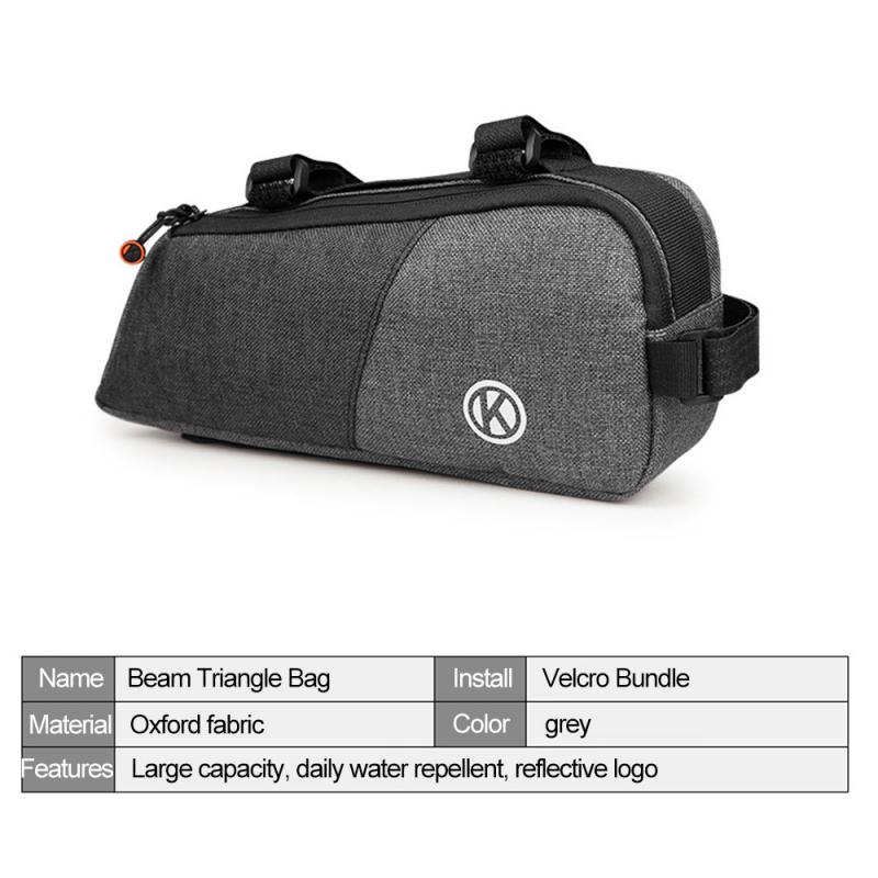 Nylon reflective effect Bike Triangle Frame Front Tube Frame Bag Phone Waterproof Bike Bicycle Cycling Bag Bicycle Bags