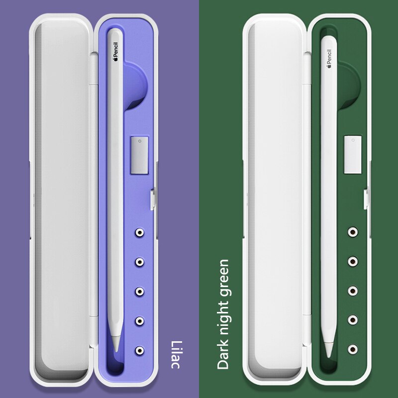 Pencil Storage Box for Apple Pencil Portable Protective Cover Plastic Case Suitable for Touch Pen Apple Pencil 2nd Accessories