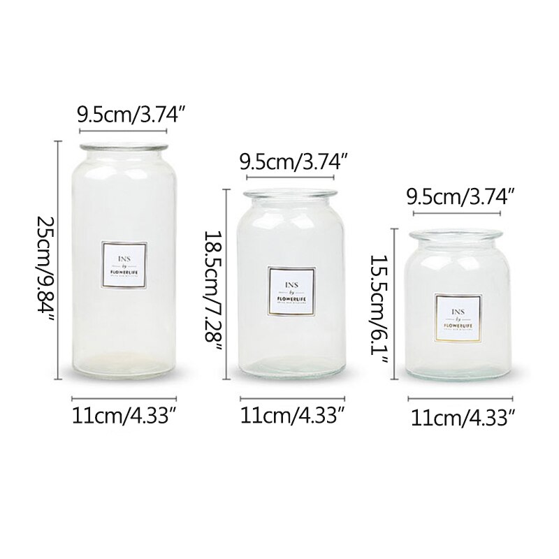 Europäischen Transparent Blume Vasen Pflanzen Halter Nordic Glas Vase Hause Dekoration Ornamente Hydrokultur Schreibtisch Blumentöpfe Handwerk