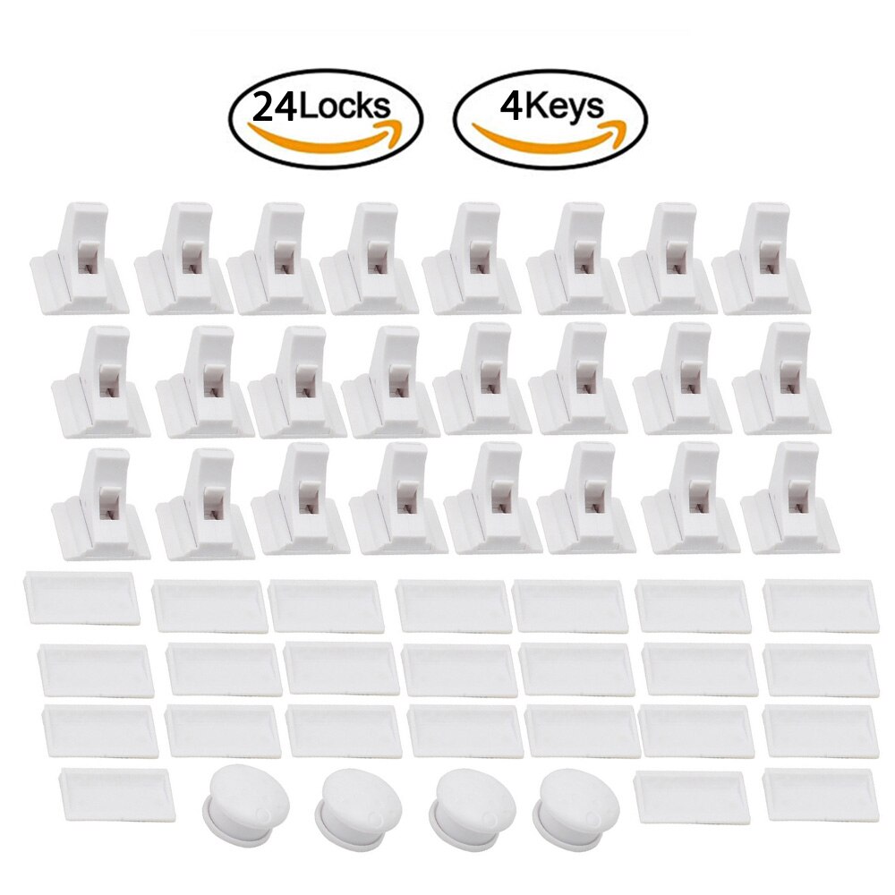 Magnetic Child Lock Children Protection Baby Safety Lock Drawer Latch Cabinet Door Lock Limiter Children Security Locks: PJ3214I