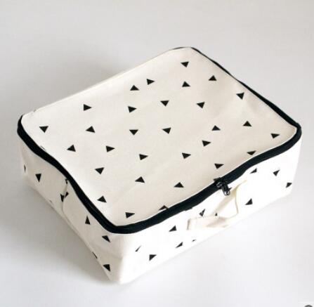 De Korte Linnen Katoen Waterdichte Opbergdoos met Rits Make Home Decor Housekeeping Orgnization Reizen Bag: M
