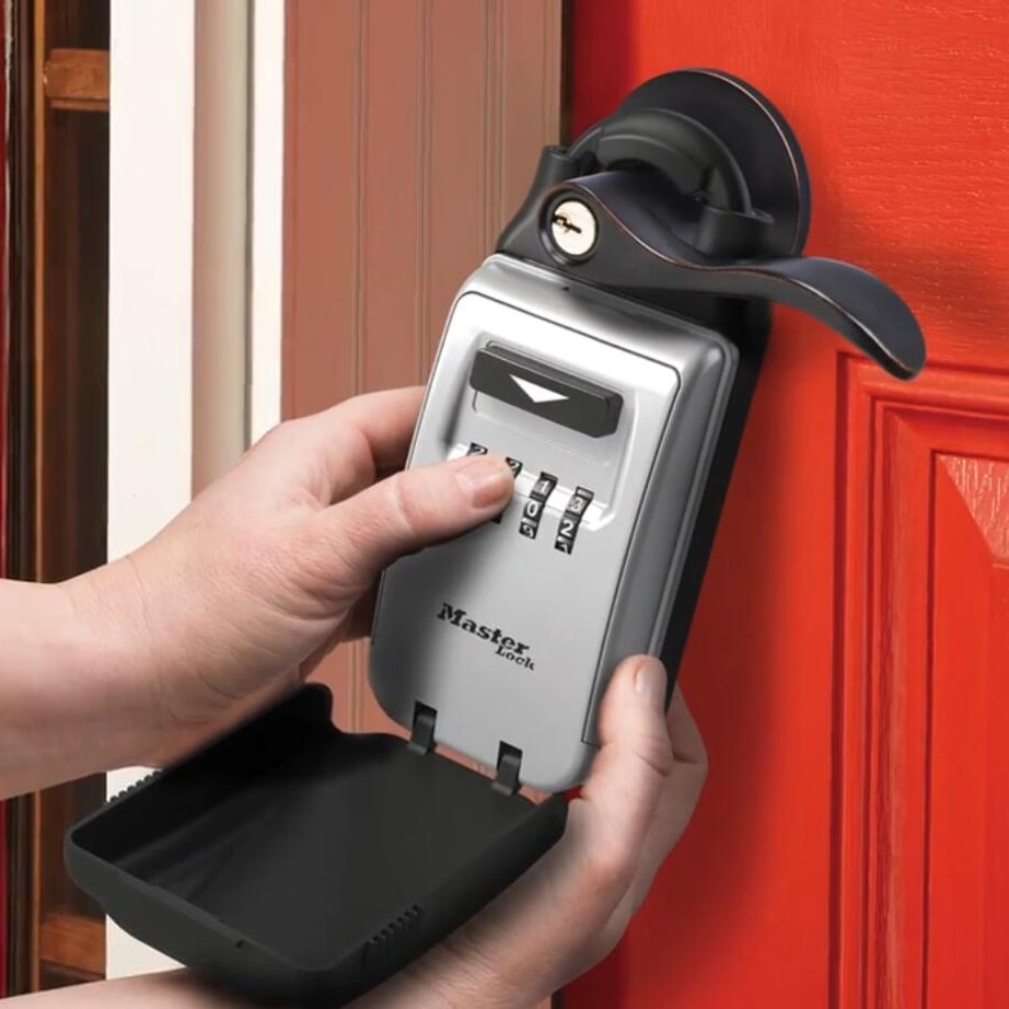 Coffre-fort maître Lock 5420D | Boîte de rangement des clés, cadenas combinaison, boîte de verrouillage universelle, boîtes de rangement de sécurité à 4 chiffres pour mot de passe