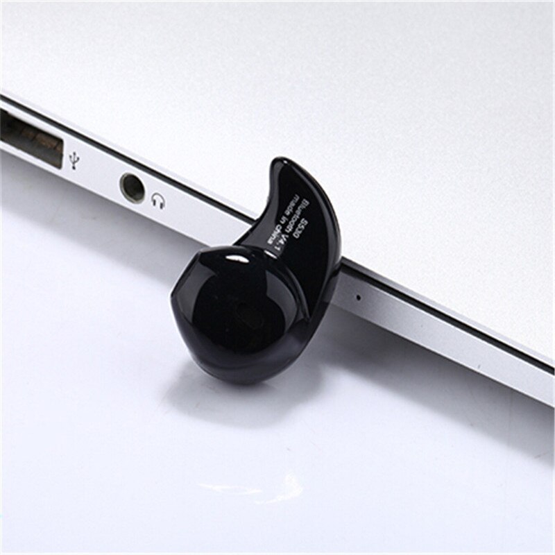 S530 Mini Wireless Bluetooth Kopfhörer in Ohr Sport mit Mic Kopfhörer Kopfhörer Ohrhörer Headset Kopfhörer für iPhone Samsung: Black