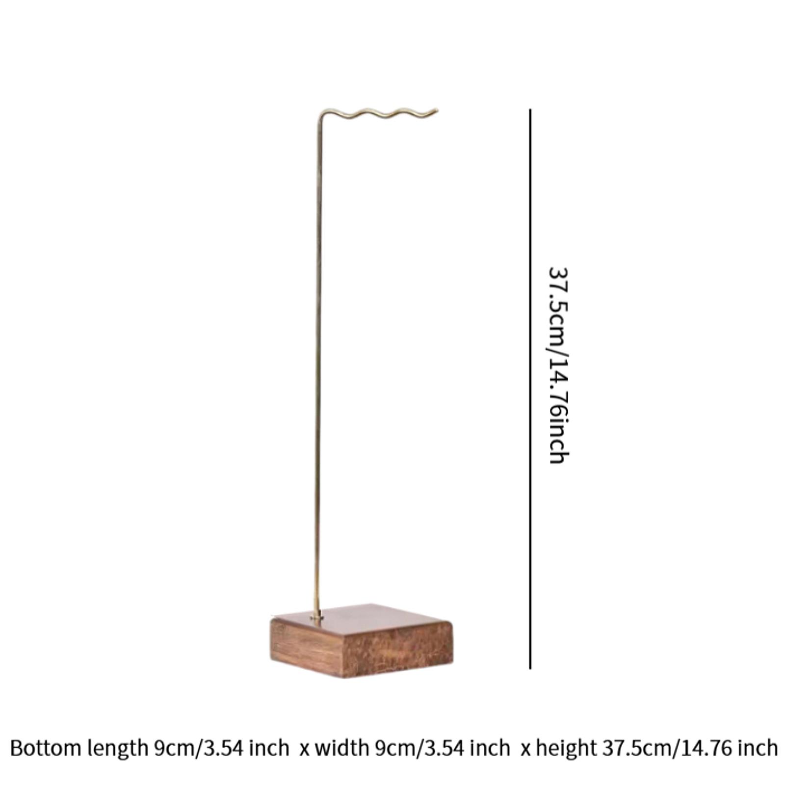 Glockenspielständer, einfache Montage, Holz, multifunktionaler Windspiel, Holzständer, Gongständer für Yoga, Tischplatte, Klassenzimmer, Schlafzimmer, Teestube: Dark Khaki