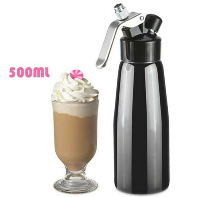 Dispensador de crema de acero inoxidable-fabricante de crema batida -batidor de nata de -500 Ml grande