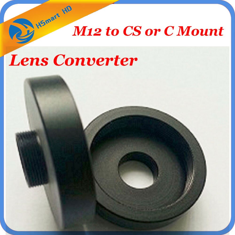 M12 naar CS of C Mount Lens Converter/Adapter Ring (M12-C-CS) Camera Ondersteuning