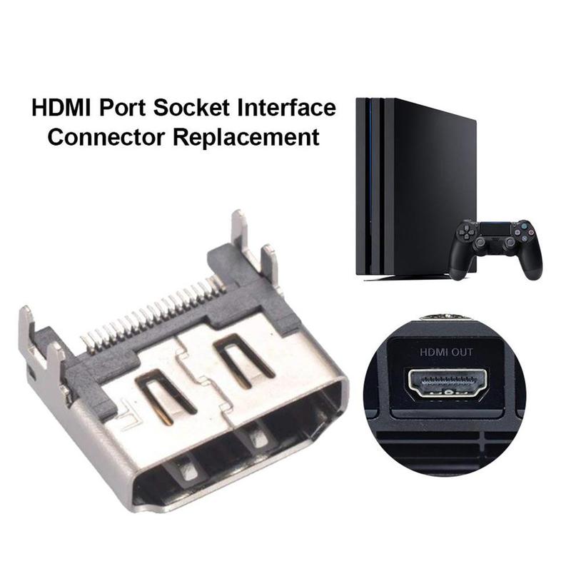 Udskiftning  ps4 hdmi port display socket jack stik til playstation  ps4 stik slim jack port konsol  p0 f 7