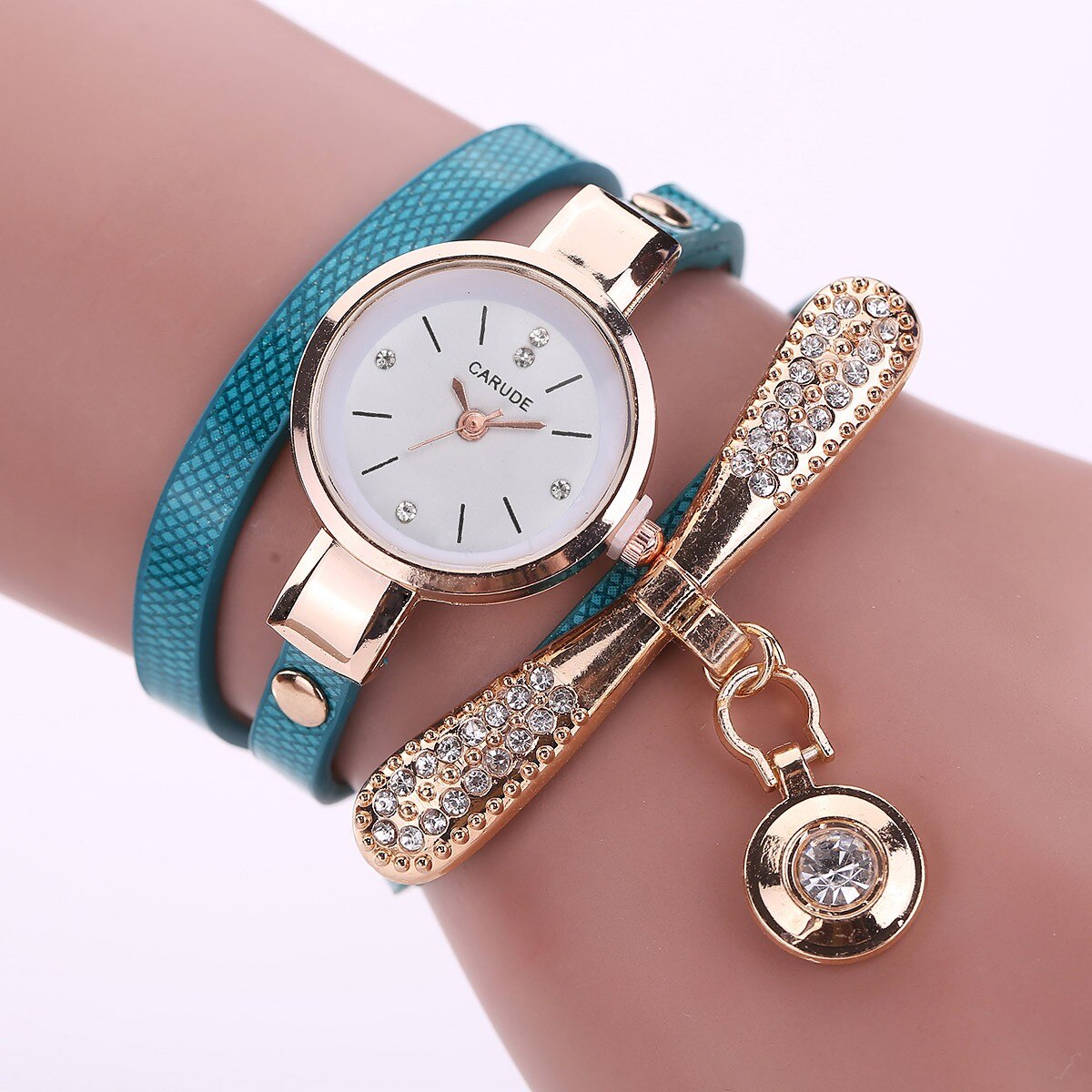 Relojes de pulsera para mujer, de cuarzo, analógico, de cuero, deportivo, digital, Zegarek Damski, n. ° 3: C