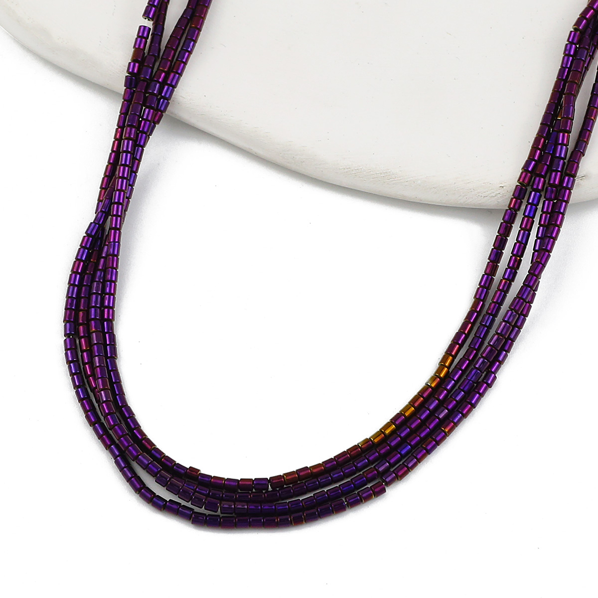 2Mm 180 Stuks Blauw, Groen, Cilindrische Vorm Hematiet Natuursteen Spacer Kleine Losse Kralen Voor Sieraden Maken Diy Armbanden: Rood